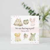  jurken voor baby's met een schattige aankondiging (Staand voorkant)