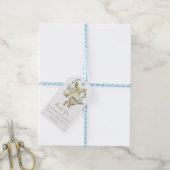 Jurkje voor meisjes, layette, babyshower cadeaulabel (Met Touw)