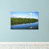 Juruena, Brazilië. Bossen op de rivieroever Canvas Afdruk (Insitu (Houten vloer))