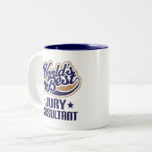 Jury Consultant Tweekleurige Koffiemok (Voorkant links)