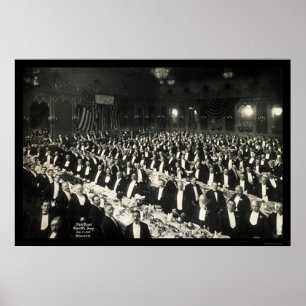 Jury Delmonico's inwendige foto 1906 van de sherif Poster