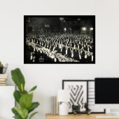 Jury Delmonico's inwendige foto 1906 van de sherif Poster (Thuiskantoor)