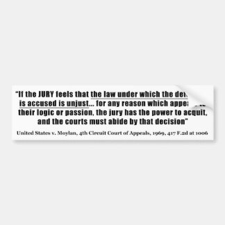 Jury Nullification United States v. Moylan 1969 Bumpersticker