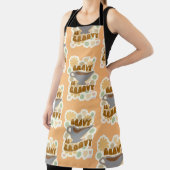 jus is groovy Thanksgiving feest hippie slogan Schort (Insitu)