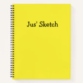 Jus Sketch Cute Girly Funny Simple Tekening Art ni Notitieboek (Voorkant)