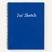 Jus Sketch Cute Girly Funny Simple Tekening Art Notitieboek (Voorkant)