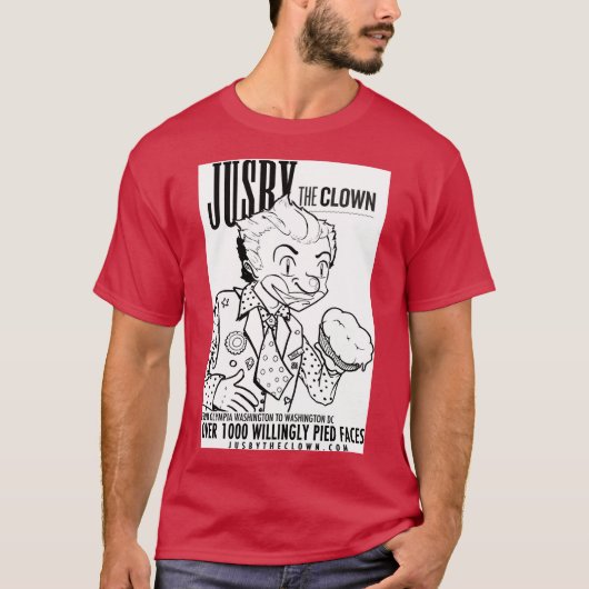Jusby the Clown Basic Dark T-Shirt (Voorkant)