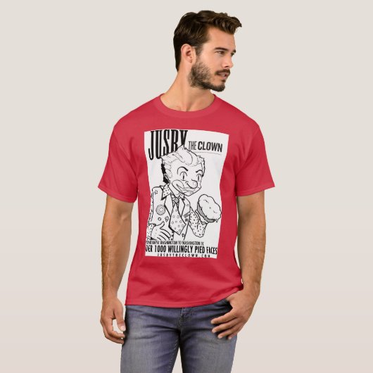 Jusby the Clown Basic Dark T-Shirt (Voorkant volledig)