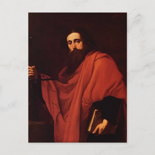 Jusepe de Ribera- Saint Paul Briefkaart (Voorkant)