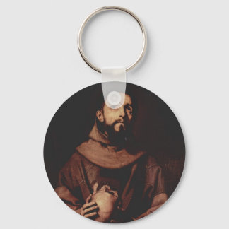 Jusepe de Ribera- St. Francis van Assisi Sleutelhanger