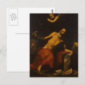 Jusepe de Ribera-St. Jerome hoort de laatste Trump Briefkaart (Voorkant / Achterkant)
