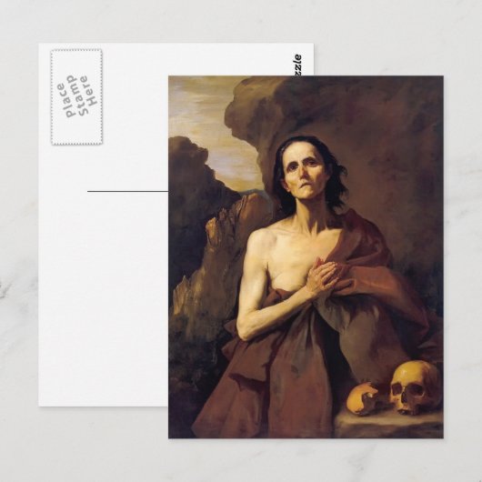 Jusepe de Ribera-St. Mary van Egypte Briefkaart (Voorkant / Achterkant)
