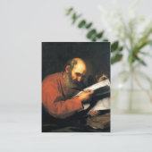 Jusepe de Ribera-St. Matthew met de engel Briefkaart (Staand voorkant)