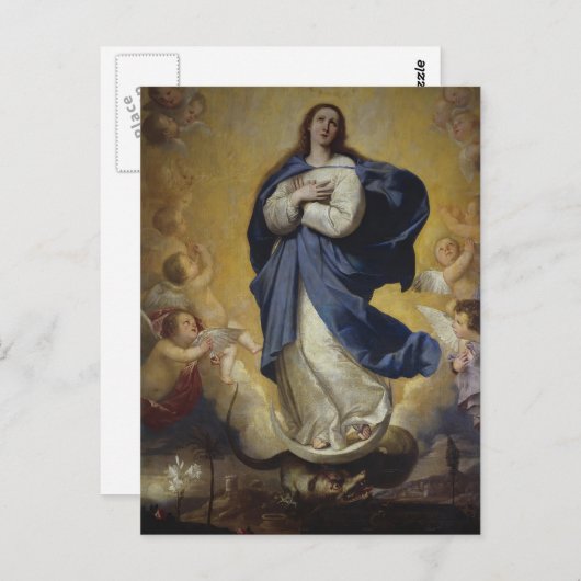 Jusepe de Ribera- The Immaculate Briefkaart (Voorkant / Achterkant)