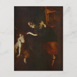 Jusepe Ribera-Deliverence of St. Peter, gevangenis Briefkaart