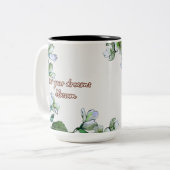 Jusmin Dream Blossom Tweekleurige Koffiemok (Voorkant links)