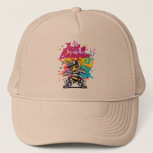 Just a Banger – Stylish Streetwear Design Trucker Pet (Voorkant)