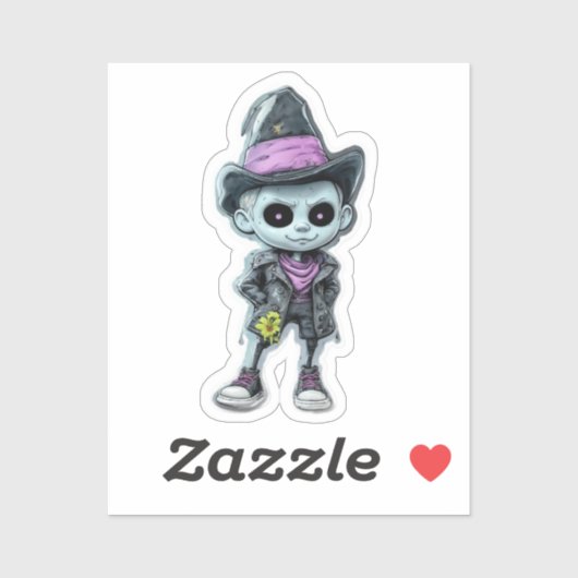 Just a Boy and His Imagination Sticker (Vel)