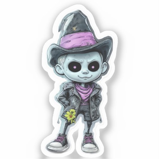 Just a Boy and His Imagination Sticker (Voorkant)