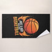 Just A Boy Who Loves Basketball Badhanddoek (Badhanddoek)