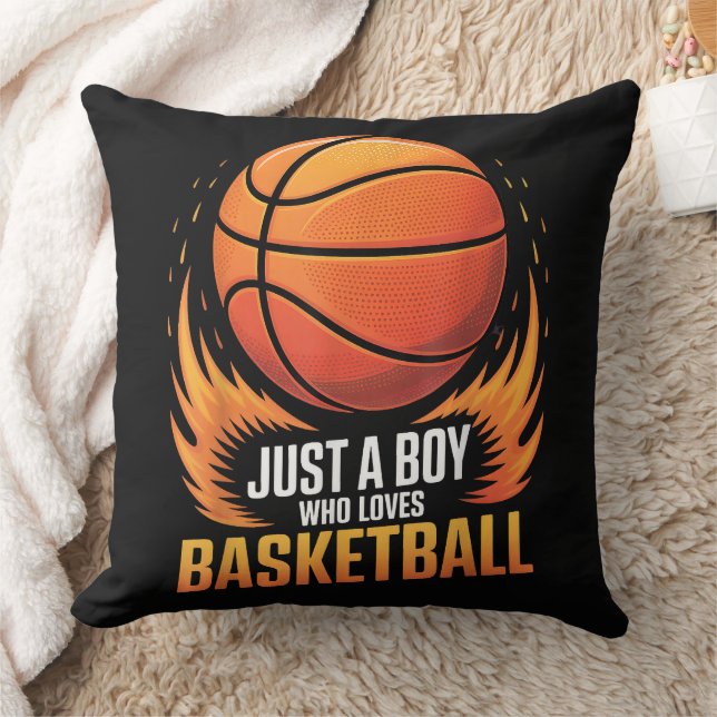 Just A Boy Who Loves Basketball Kussen (Deken)
