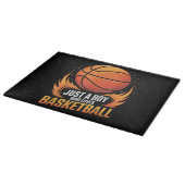 Just A Boy Who Loves Basketball Snijplank (Hoek)
