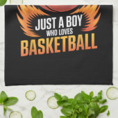 Just A Boy Who Loves Basketball Theedoek (Gevouwen)