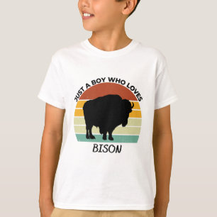 Just a Boy who loves bison T-shirt