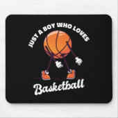 Just A Boy Who Loves Bysketbyll beroemd gemaakt do Muismat (Voorkant)