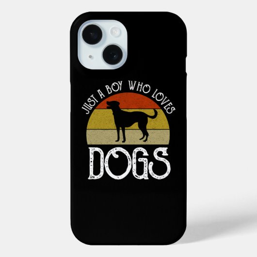Just A Boy Who Loves Dogs Case-Mate iPhone Case (Achterkant)