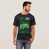 Just A Boy Who Loves Garbage Trucks funny idea 3 T-shirt (Voorkant volledig)