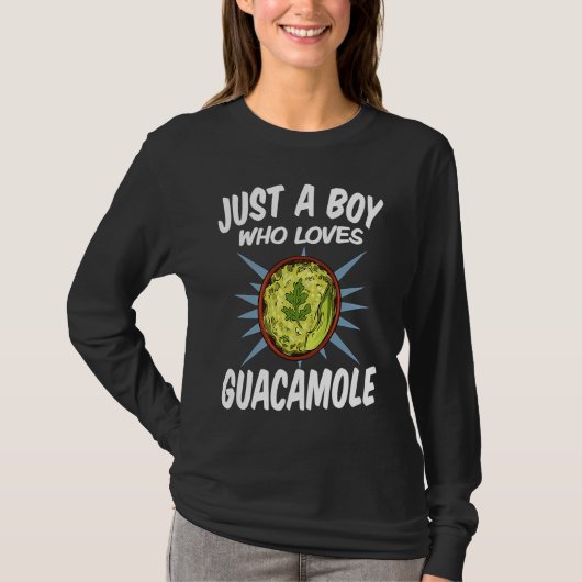 Just A Boy Who Loves Guacamole u2013 Funny Guacamo T-shirt (Voorkant)