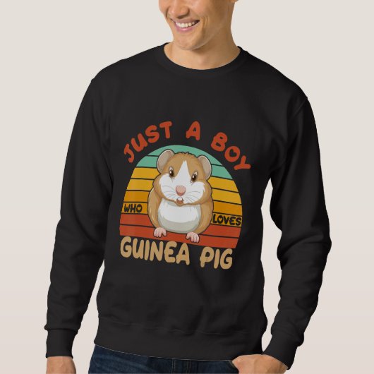 Just A Boy Who Loves guinea Pig Wild Guinea Pigs G Trui (Voorkant)