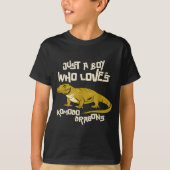 Just A Boy Who Loves Komodo Dragons Reptile Animal T-shirt (Voorkant)