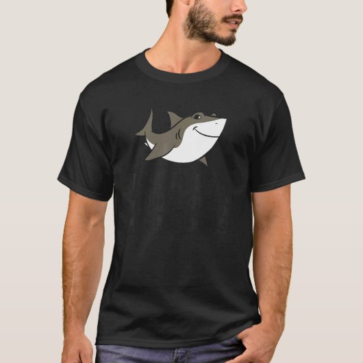 Just a Boy Who Loves Megalodons Cute Megalodon Sha T-shirt (Voorkant)