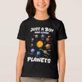 Just A Boy Who Loves Planets Solar System Tri-Blend Shirt (Voorkant)
