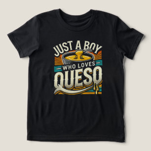 Just a Boy Who Loves Queso - Leuke kaasliefhebber Tri-Blend Shirt