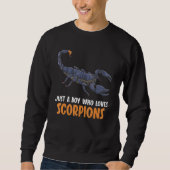 Just a boy who loves Scorpions Scorpion Trui (Voorkant)