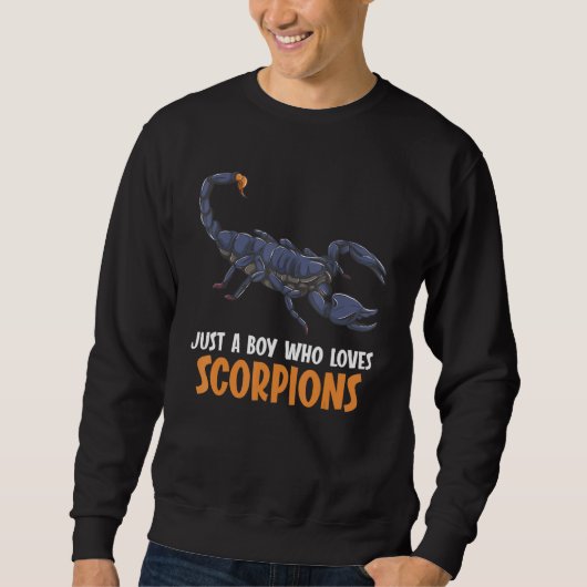 Just a boy who loves Scorpions Scorpion Trui (Voorkant)