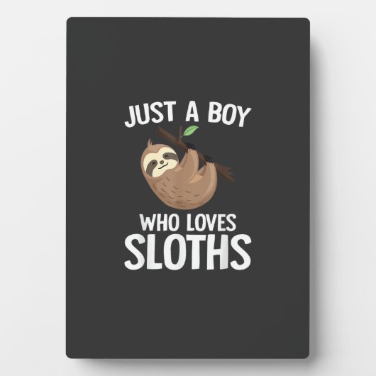 Just A Boy Who Loves Sloths Boys Toddler Sloth Lov Fotoplaat (voorkant)