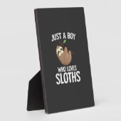 Just A Boy Who Loves Sloths Boys Toddler Sloth Lov Fotoplaat (Zijkant)