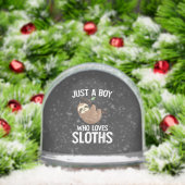 Just A Boy Who Loves Sloths Boys Toddler Sloth Lov Sneeuwbol (Kerstmis)