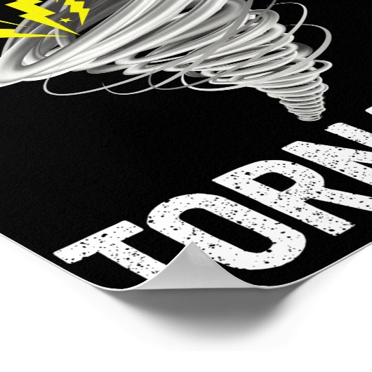 Just a boy who loves tornadoes lightening Thunder Poster (Hoek)