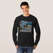 Just A Boy Who Loves Tornadoes Storm Weather Chase T-shirt (Voorkant volledig)