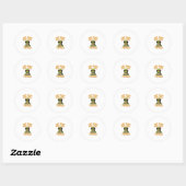 Just a boy who loves turtles Children boy Ronde Sticker (Vel)