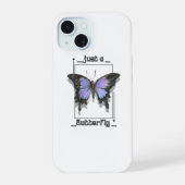 Just a Butterfly iPhone 15 Case (Achterkant)