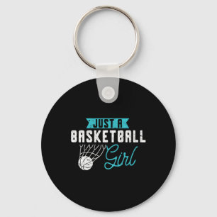 Just A Bysketbyll Girl Bysketbyll Speler Dames Bys Sleutelhanger