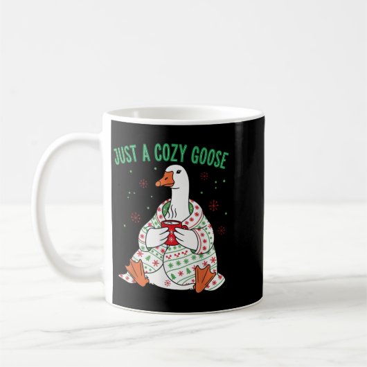 Just A Cozy Goose Funny Christmas Men Women Kids S Koffiemok (Links)