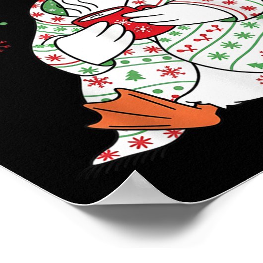 Just A Cozy Goose Funny Christmas Men Women Kids S Poster (Hoek)