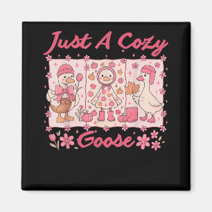 Just A Cozy Goose Funny Meme Thanksgiving Herfst F Magneet